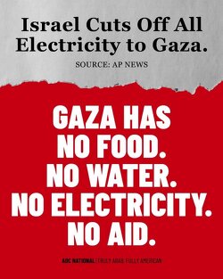 For 13 days now, Israel has blocked all food from entering Gaza. It has cut off electricity, shutting down clean water. Two million people, half of them children, were left to die. This is genocide in real time.