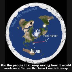 “But how did Japan reach Pearl Harbor if the Earth is flat?” This is one of the most common (and quickly answered) questions.