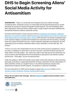 BREAKING: DHS to begin denying citizenship to people if they do not support Israel  Supporting Judaism and Israel are now requirements to become a U.S. citizen and get a Green Card in our country.