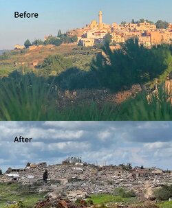 Israel did this to Lebanon. Zionism is evil.