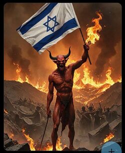 That’s not King David holding the synagogue of satan’s flag, just so you know. There is no “star of David” in the entire Bible. Only a star of “Remphan”, which is a satanic effegy the Israelites used to sacrifice their children to. 