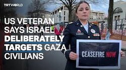 “As a Christian, I am not able to visit the holy sites for my religion because 1$ra€l is an APARTHEID STATE” —US veteran Josephine Guilbea.