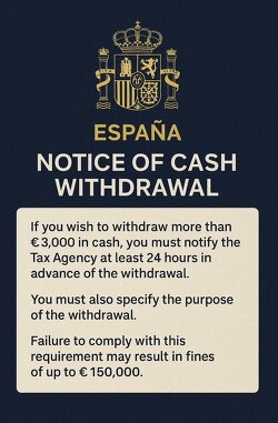 Spain will introduce a €150K penalty for failing to report cash withdrawals of over €3,000 with 24h notice.  When state authorization is required to access your money, it’s no longer yours. The EU is bankrupt and will try to seize your assets.