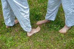This is how we’re supposed to be—connected to the earth. It’s called grounding or earthing, and it has many health benefits.