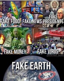 They fed us fake food, sold us fake news, propped up fake leaders, printed fake money, unleashed fake crises, and spun a fake Earth into our minds… and most still call it freedom… when it’s always been control.