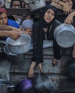 Shame on the world. Gaza is being starved to death.