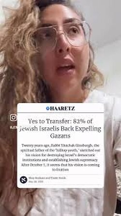 FACTS‼️ “82% of Jewish Israelis support the ethnic cleansing of Palestinians from Gaza. Nearly 50% support killing all Palestinians in Gaza. THIS IS WHY THE GENOCIDE IS ACCEPTED AND OCCURRING.
