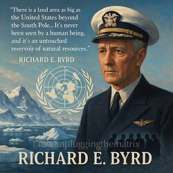 “There is a land area as big as the United States beyond the South Pole… It’s never been seen by a human being.” – Admiral Richard E. Byrd. Not long after he said this…The UN created the Antarctic Treaty. Coincidence? I don’t think so.