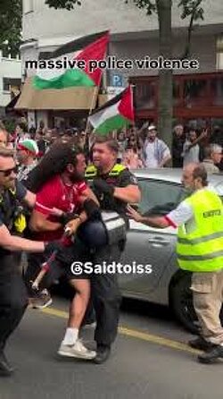 German Gestapo Police: Imagine living in a world where you could get arrested, suspended, or beaten up  for saying Don't kill children, because it might hurt the feelings of the killers.  