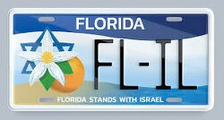 Florida Gov. Ron DeSantis just dropped a new license plate featuring the Israeli flag.