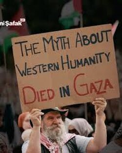 You know what else died in Gaza? The myth of Western humanity. I never want to hear any Western leader ever talk about human rights.