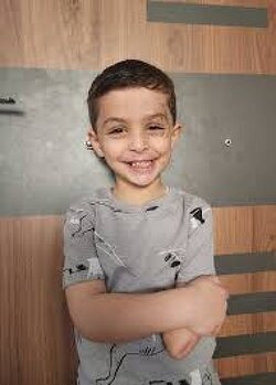 Israel Stole his Limbs but not his Smile.