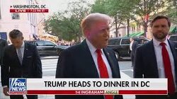 Trump and his Secretary of War entered a restaurant in Washington, D.C., and a group of Americans inside started to chant . 