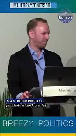 “Why did the Palestinians initiate this on Oct 7?” Max Blumenthal (Jew): “They didn’t. This war has been going on for 75 years. Israel initiated it in 1948 by ethnically cleansing 750,000 people.”