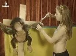 Israeli TV show, crucifixion of Jesus Christ played by a monkey.