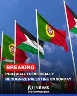 BREAKING: Portugal will officially recognize a Palestinian state on Sunday.