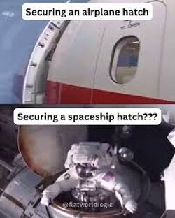 Securing an airplane hatch vs securing a 