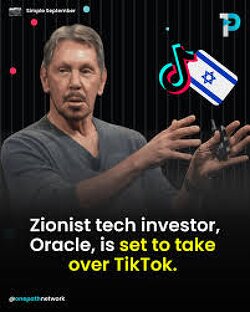 Tiktok is now being run by Oracle. Their CEO was born in Israel, and their CTO, Larry Ellison, is a Zionist jew. Uninstall TikTok. It's Jewish spyware.