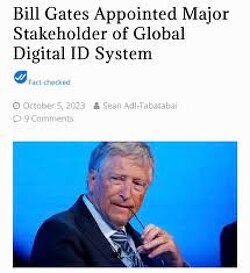 The Gates Foundation is the initial major stakeholder in the ‘Global Digital ID’ scheme being rolled out by the World Economic Forum. This is the very same ‘ID’ Bill Gates said was a ‘Conspiracy Theory’.