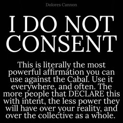I DO NOT CONSENT to digital IDs. I DO NOT CONSENT to digital currency or digital passports. I DO NOT CONSENT to eating bugs. I DO NOT CONSENT to nano technology inside my body. I DO NOT CONSENT to 15-minute cities. I DO NOT CONSENT to a social credit score. I DO NOT CONSENT.