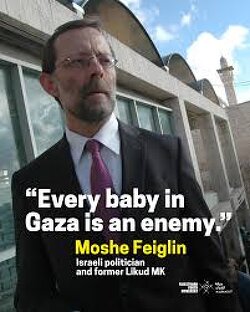 'Every child in Gaza is the enemy; we should target their offspring.'