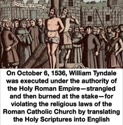 In remembrance of Saint William Tyndale.