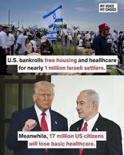 AMERICANS WATCH THIS NOW. Here is a list of all the Benefits Israelis get with your tax dollars, meanwhile, you can’t even get basic healthcare. Time to WAKE UP and demand your tax dollars go to helping YOU.