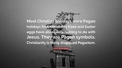 Many people all over the world will be celebrating Christmas; little do they know it has nothing to do with Christ. This holiday is one of the most pagan holidays of the year, if you don’t believe it’s one of the main holidays that’s listed on the Satanic church website. There’s a significant problem if you’re celebrating the same holidays as a Satanist. 