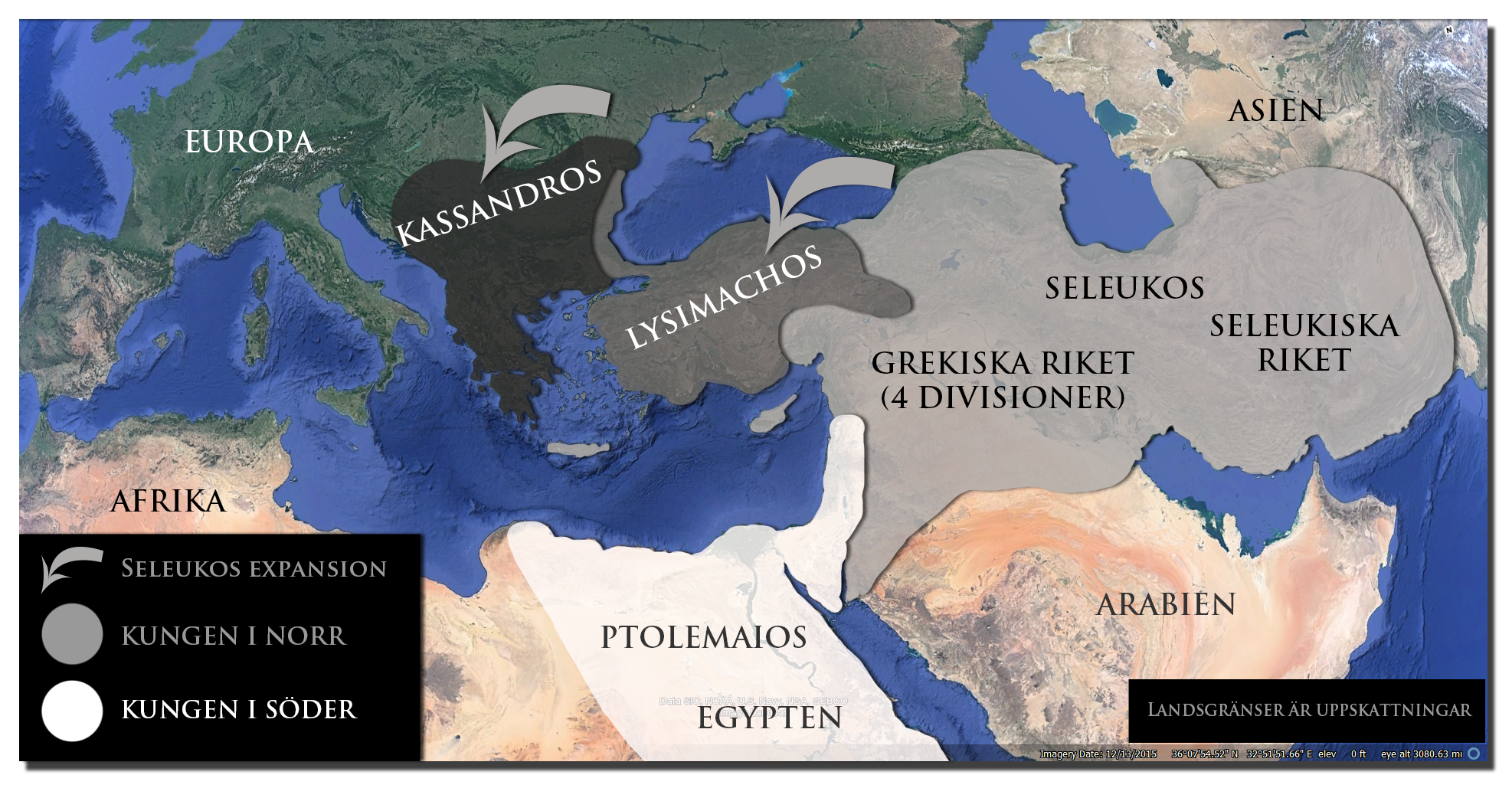 Alexander den Stores delade imperium